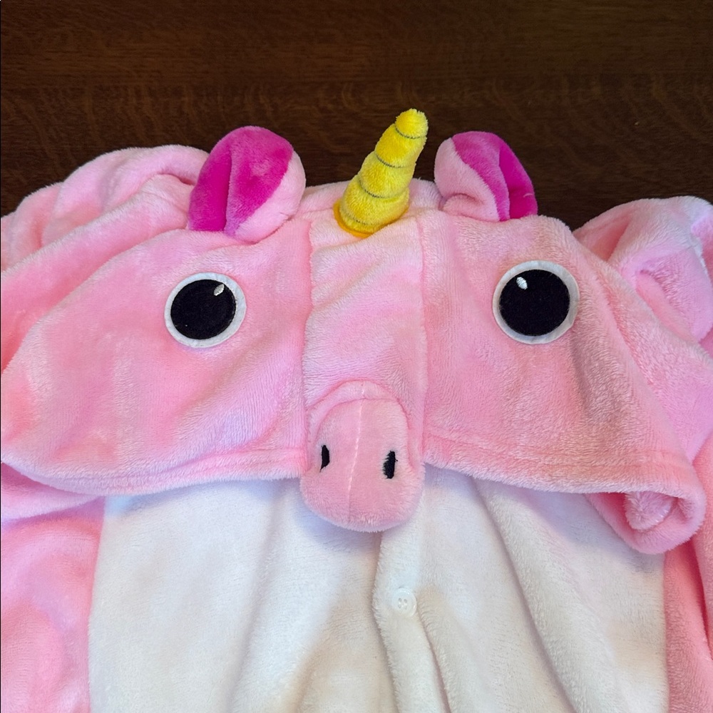 Pink Tenma Unicorn Kigurumi Onesie Costume size small. Pajama. - Picture 9 of 11